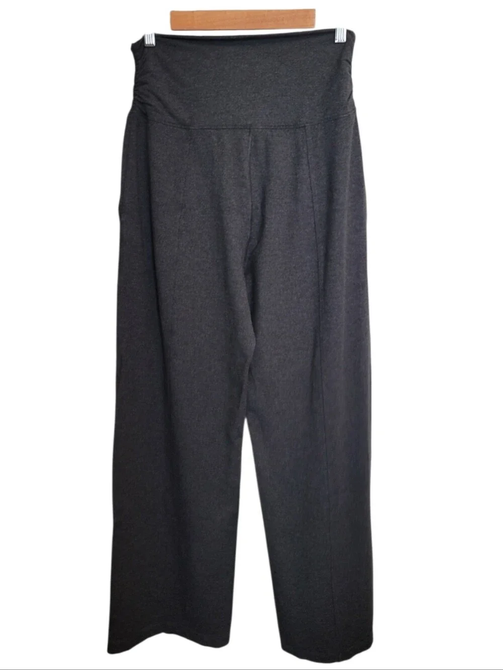 Lululemon Take It Easy Wide Leg Pants in Heathered Black